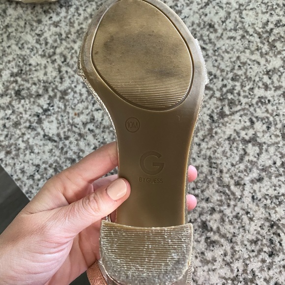 Gold Guess Strapy Block Heel - Picture 5 of 5